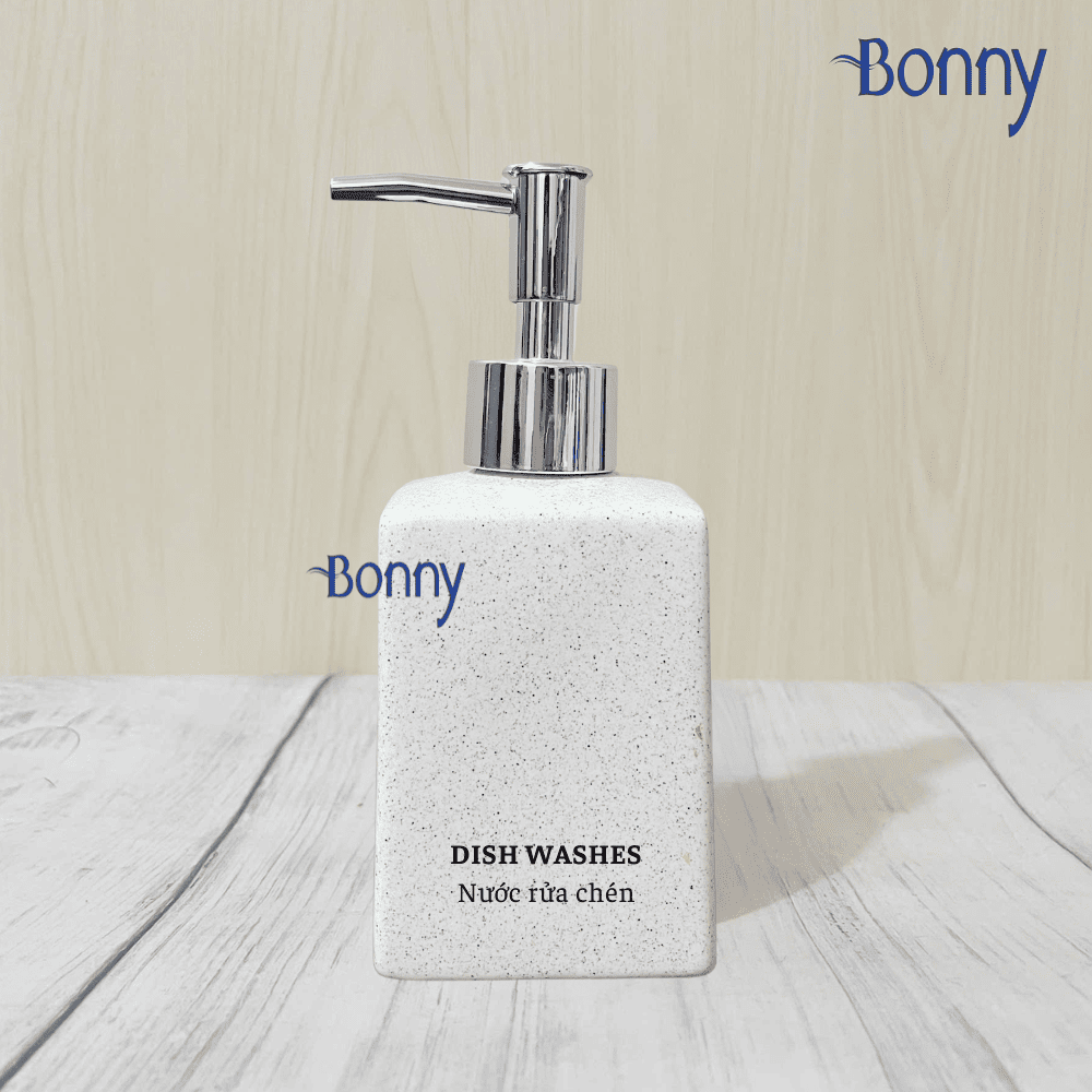 Bình dáng vuông cát trắng 300ml