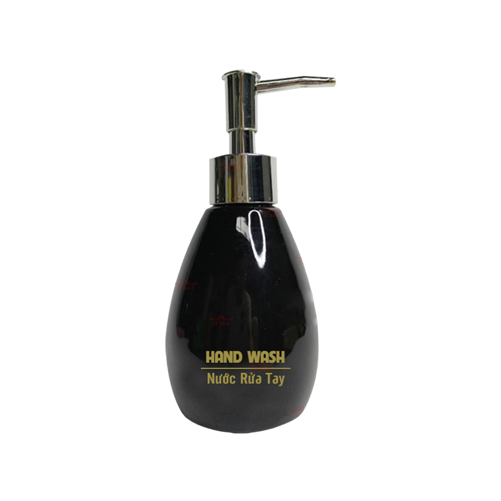 Bình dáng xoài đen 200ml