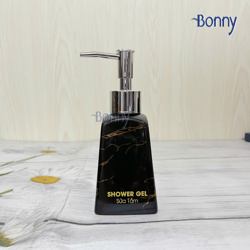 Bình dáng thang đen vân vàng kim 200ml