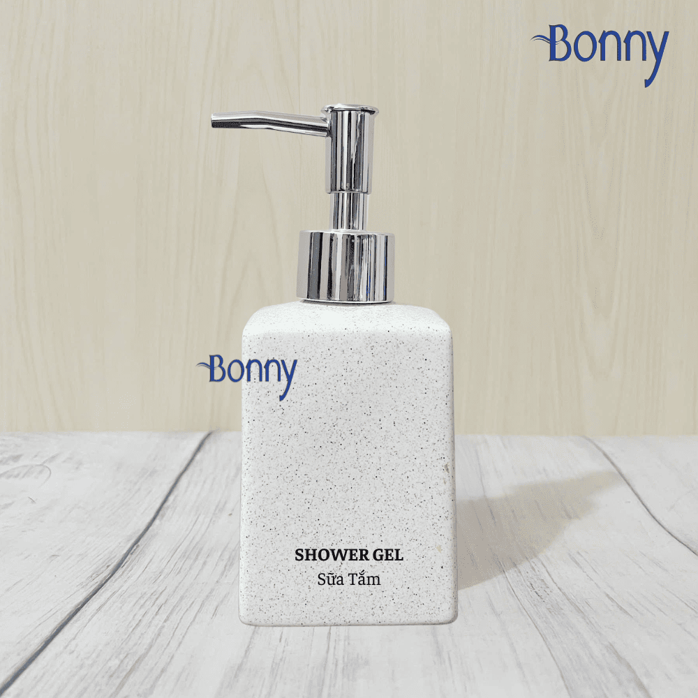 Bình dáng vuông cát trắng 300ml