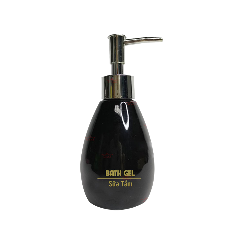 Bình dáng xoài đen 200ml