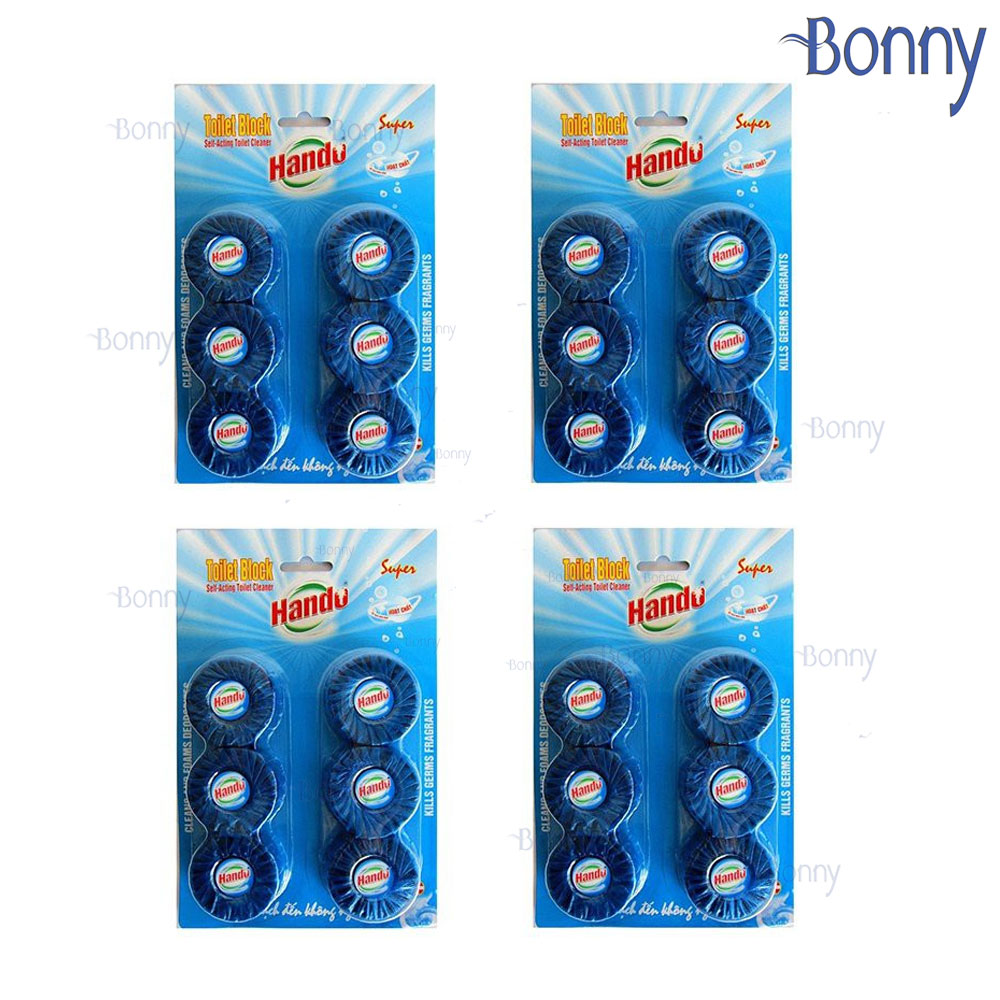 Viên thả bồn cầu khử mùi hôi Hando vỉ 6 viên