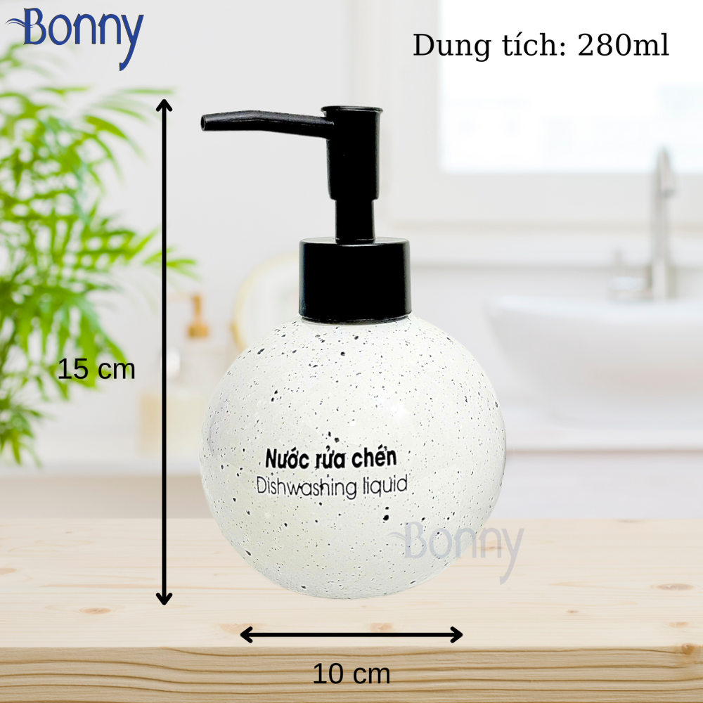 Bình tròn cát trắng TT13-TRANG 300ml