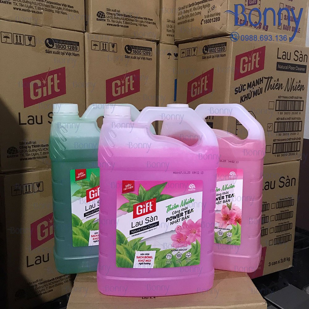 Can tẩy rửa Gift đậm đặc, Can Lau Sàn, Lau Kính, Rửa chén