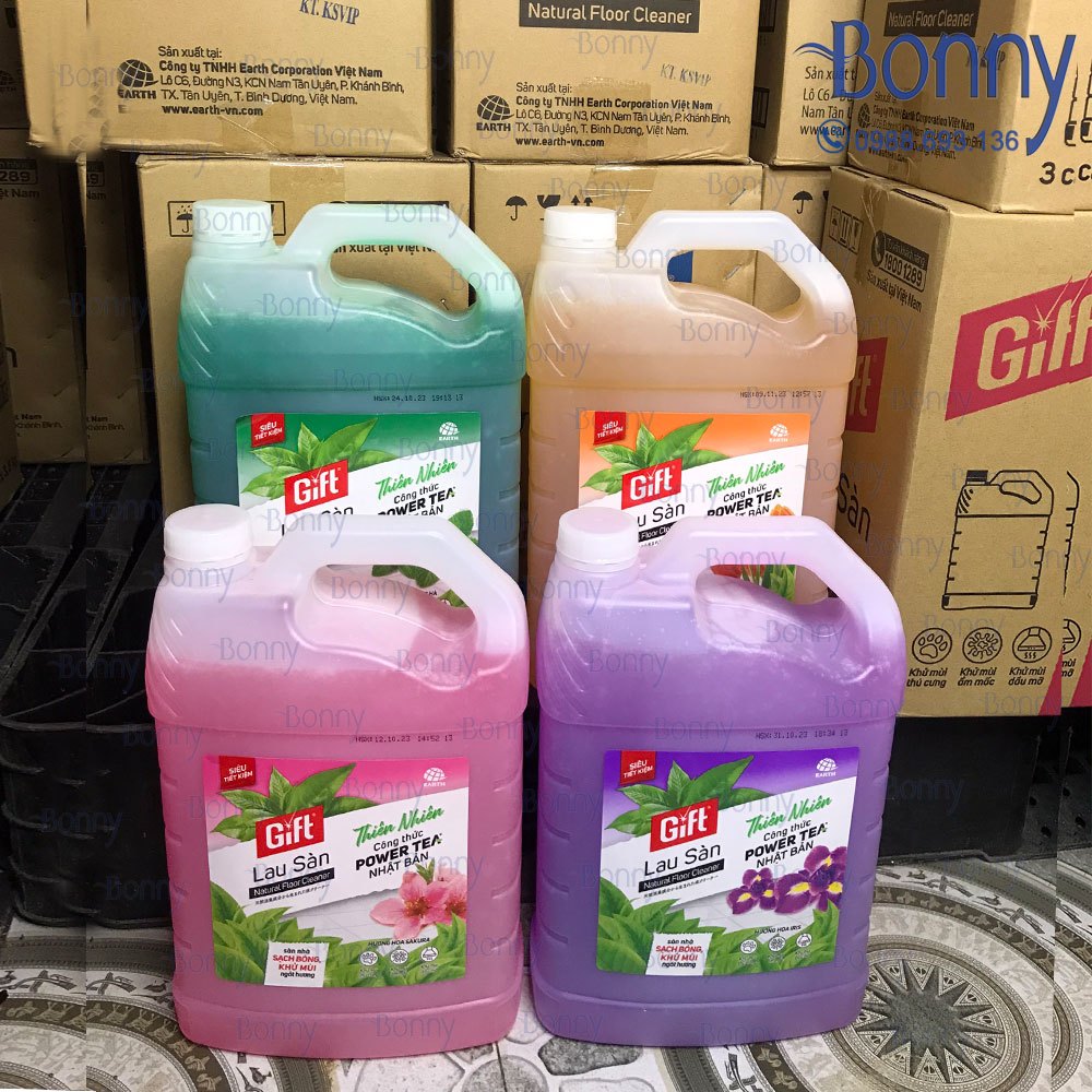 Can tẩy rửa Gift đậm đặc, Can Lau Sàn, Lau Kính, Rửa chén