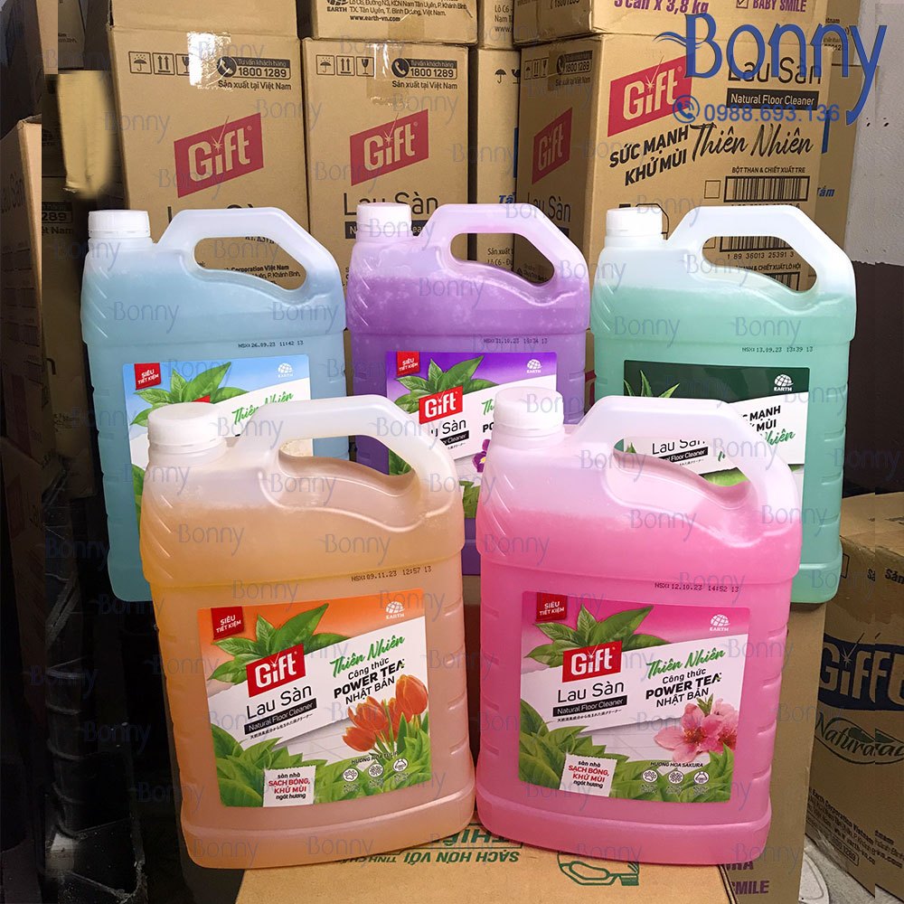 Can tẩy rửa Gift đậm đặc, Can Lau Sàn, Lau Kính, Rửa chén