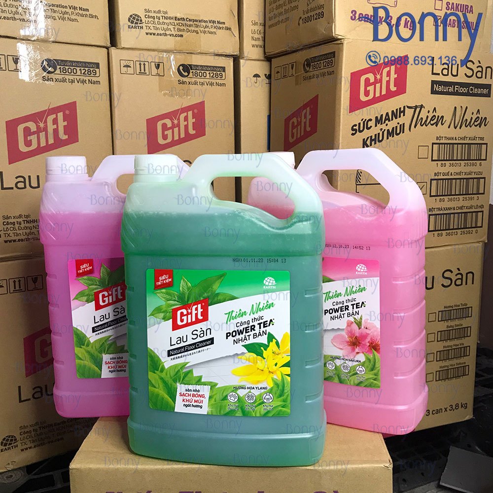 Can tẩy rửa Gift đậm đặc, Can Lau Sàn, Lau Kính, Rửa chén