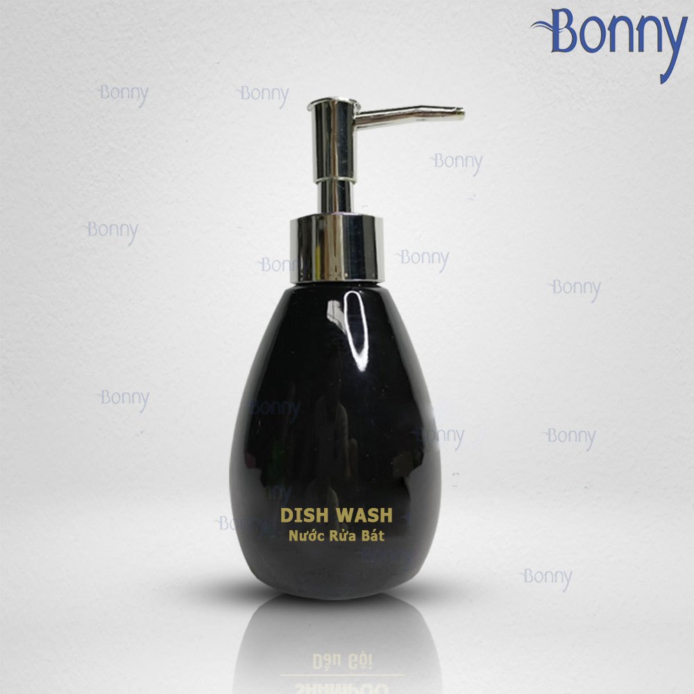Bình dáng xoài đen 200ml