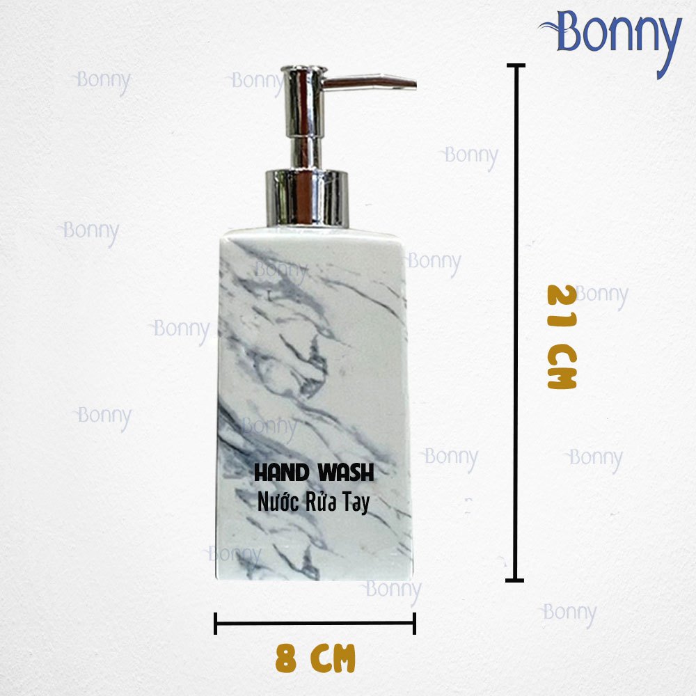 Bình dáng vuông vân đá size đại 500ml