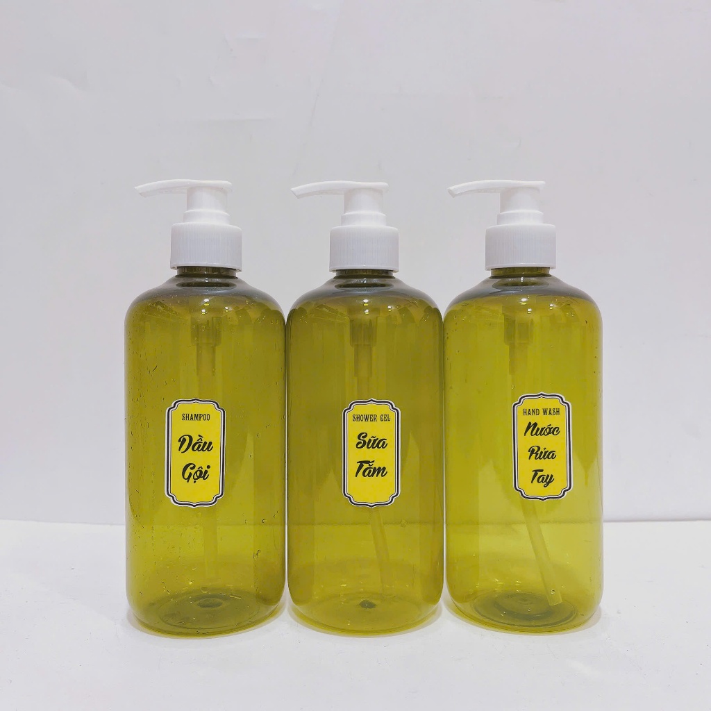 Chai chiết nhựa PP 500ml - Có dung dịch