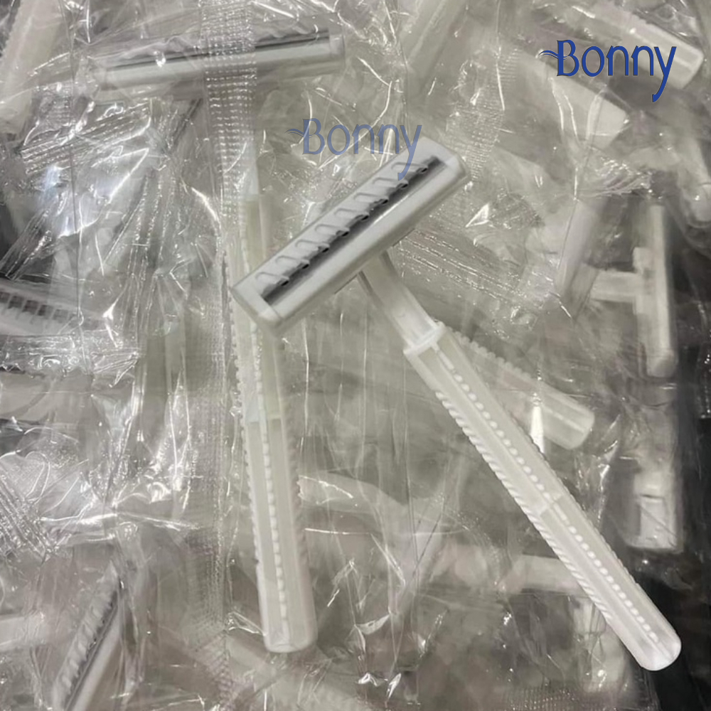 Bịch 100 dao cạo trắng tròn D1 túi nilon