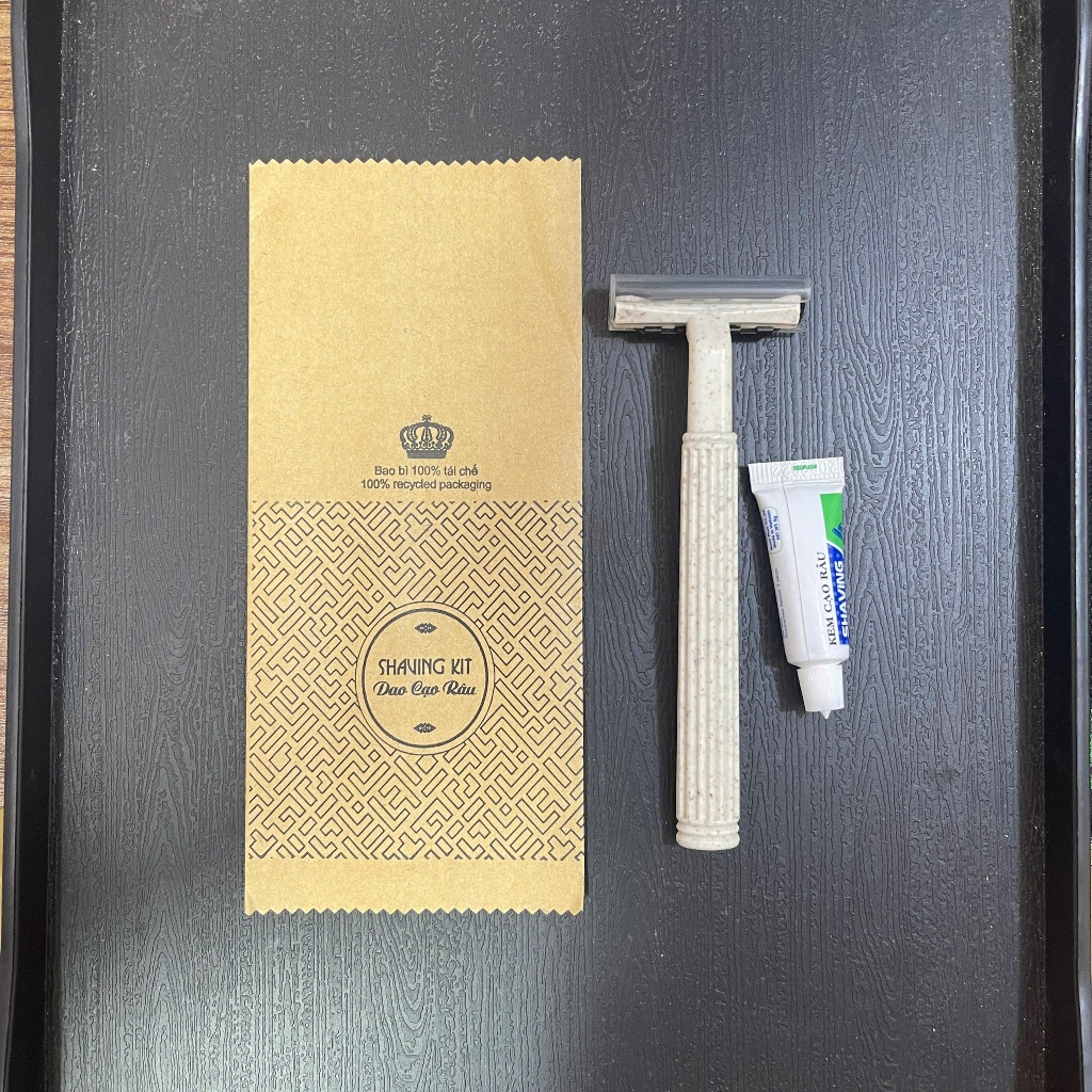 Bộ đồ dùng khách sạn Amelities túi giấy Kraft ruột thân thiện bịch 100c