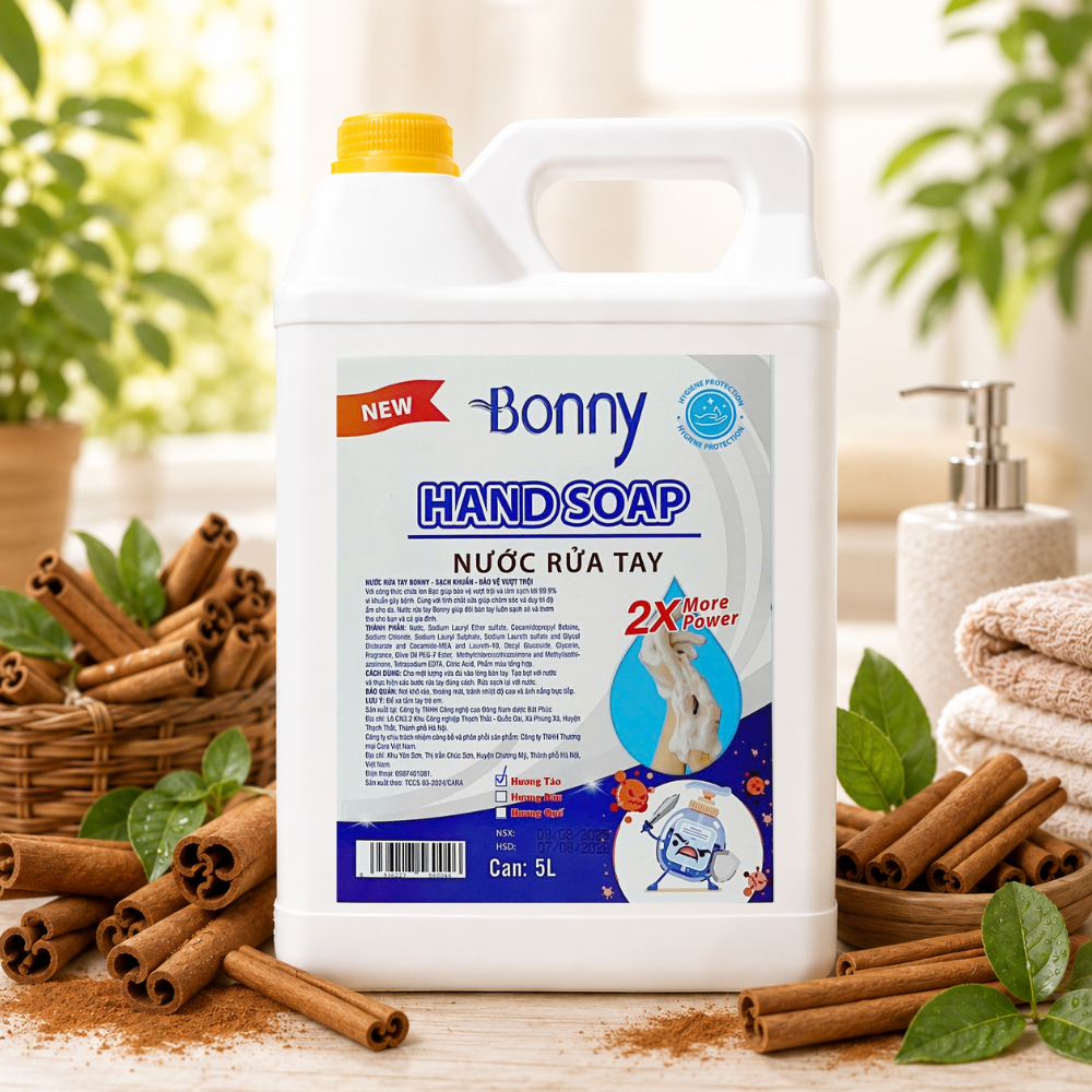 Can nước rửa tay Bonny