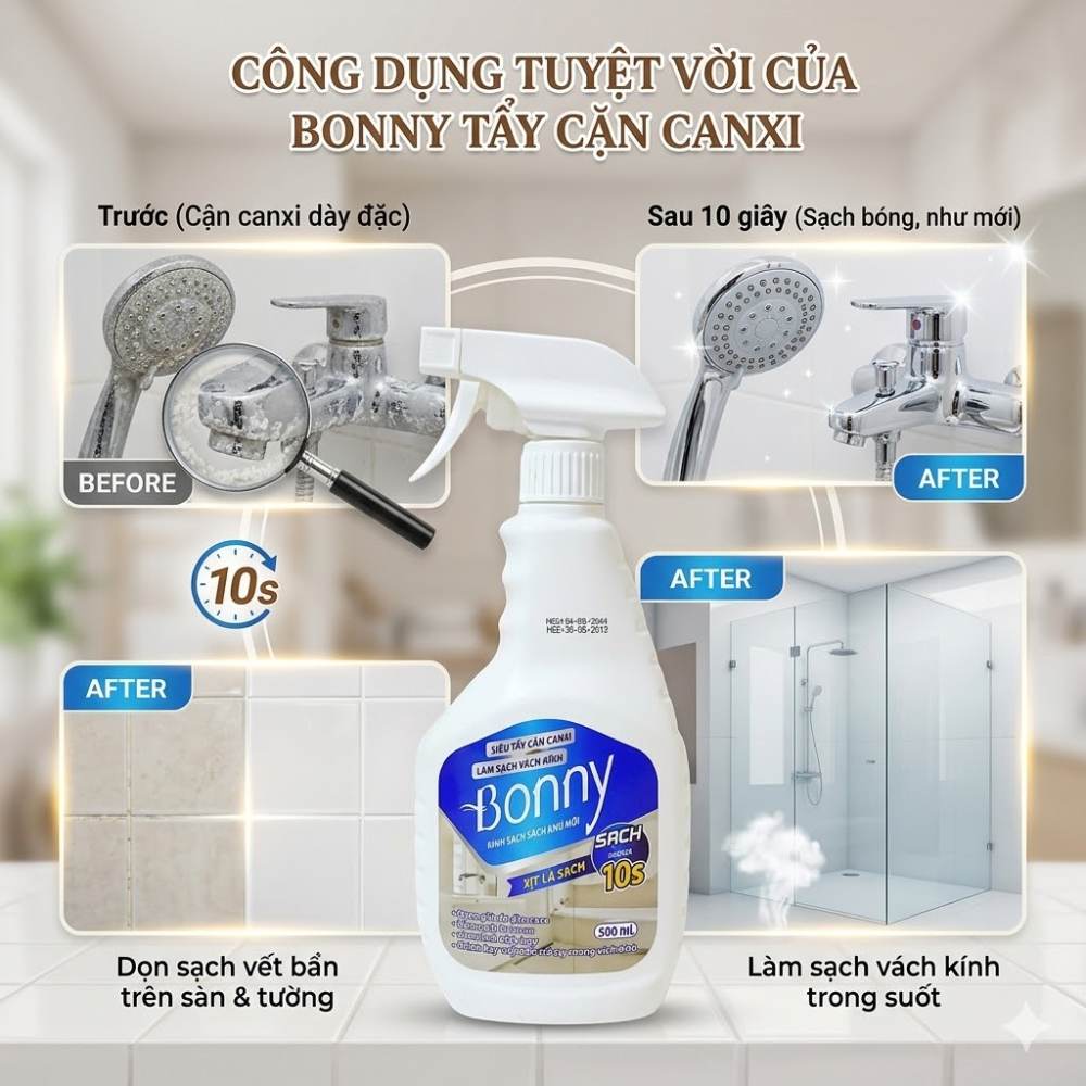 Siêu tẩy cặn canxi chai xịt 500ml