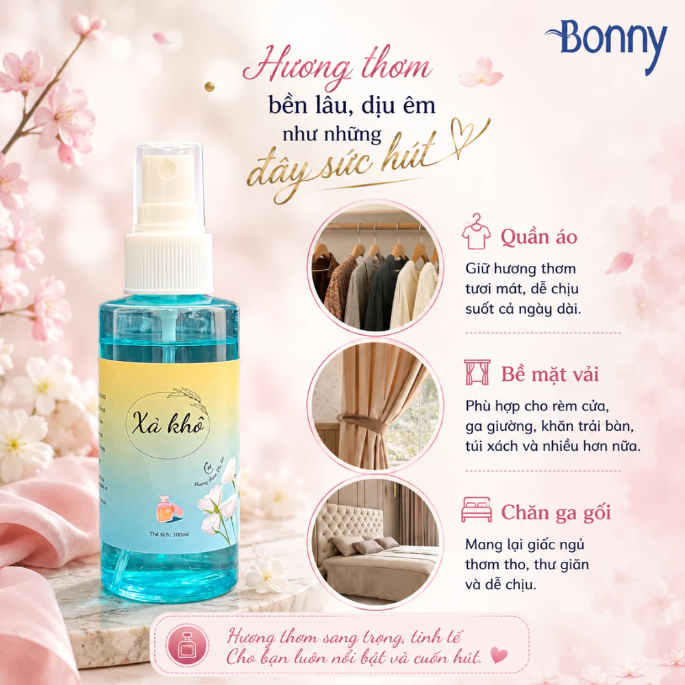 Xả khô xịt phòng chai 100ml