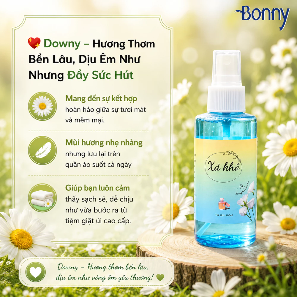Xả khô xịt phòng chai 100ml
