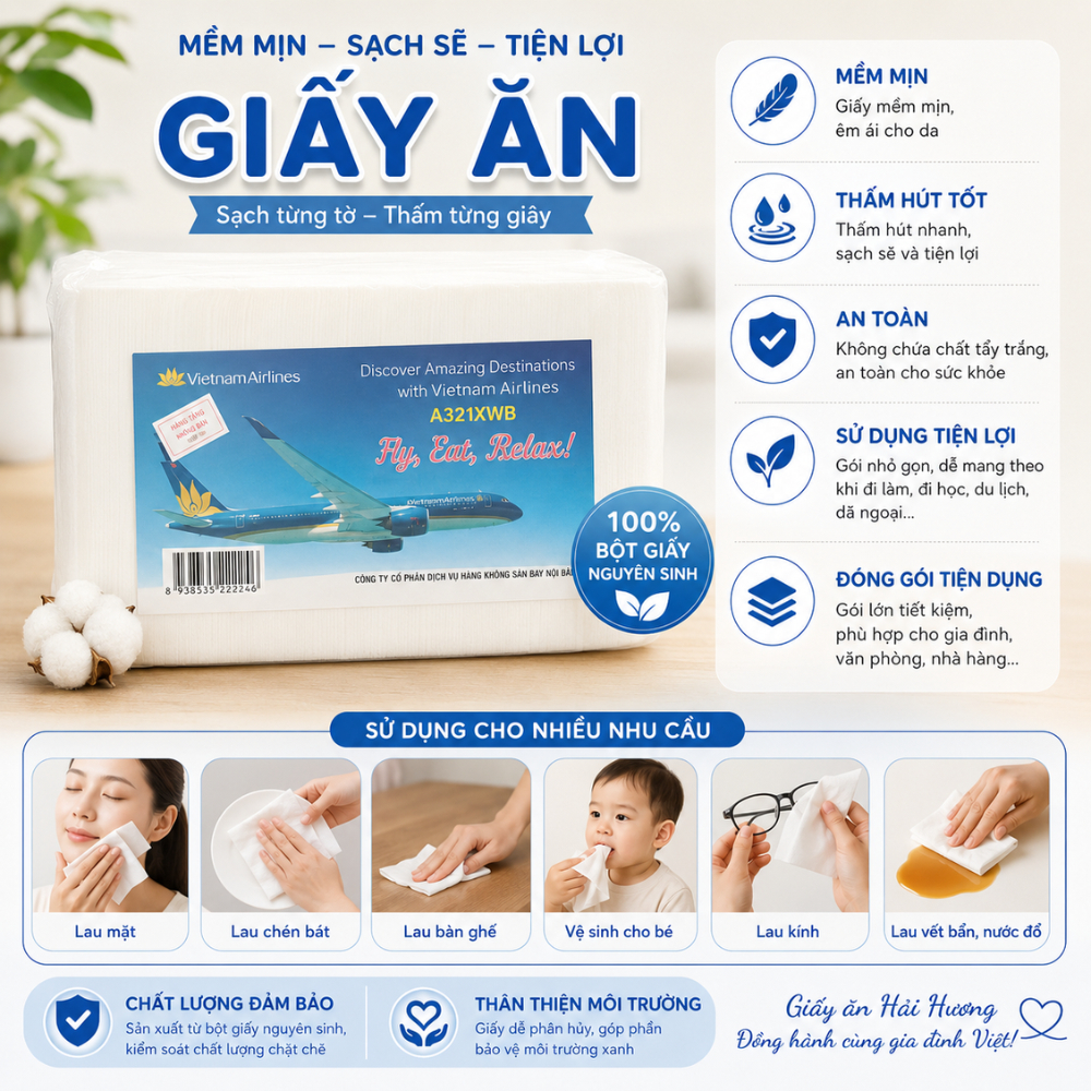 Gói Giấy Ăn Vietnam Airline