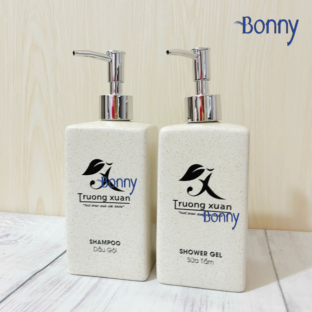 Bình dáng vuông cát trắng size đại 500ml