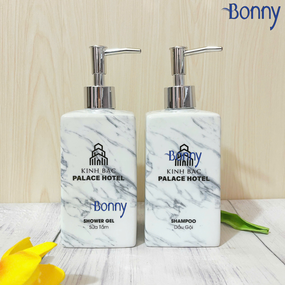 Bình dáng vuông vân đá size đại 500ml