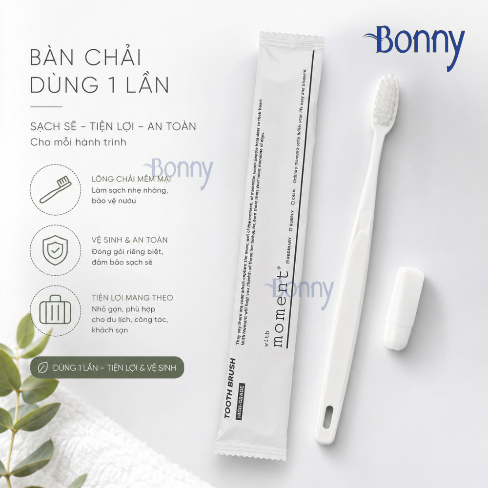 Bàn chải Moment xuất Hàn bịch 100 chiếc