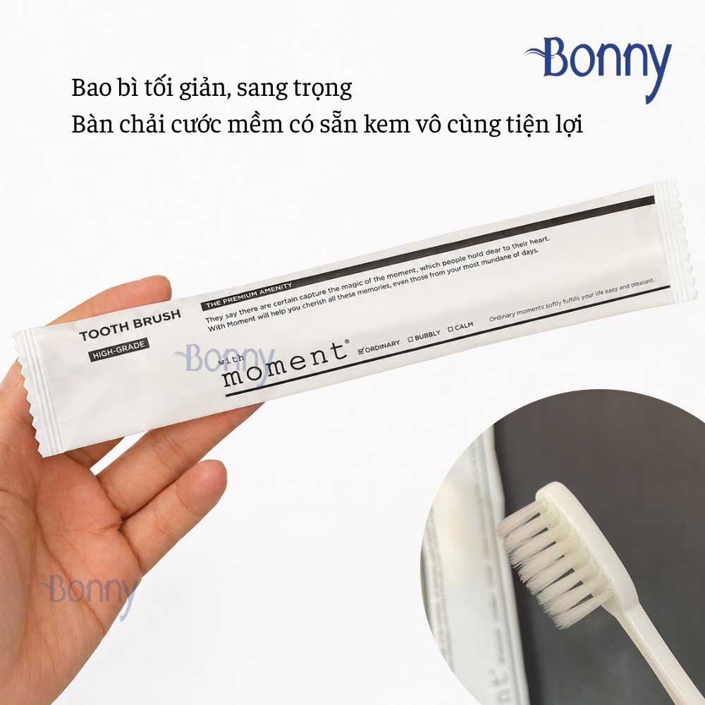 Bàn chải Moment xuất Hàn bịch 100 chiếc