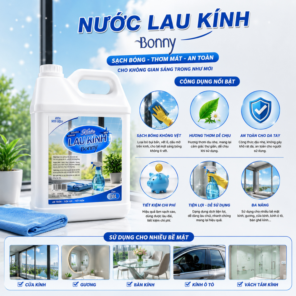 Can Nước lau kính Bonny