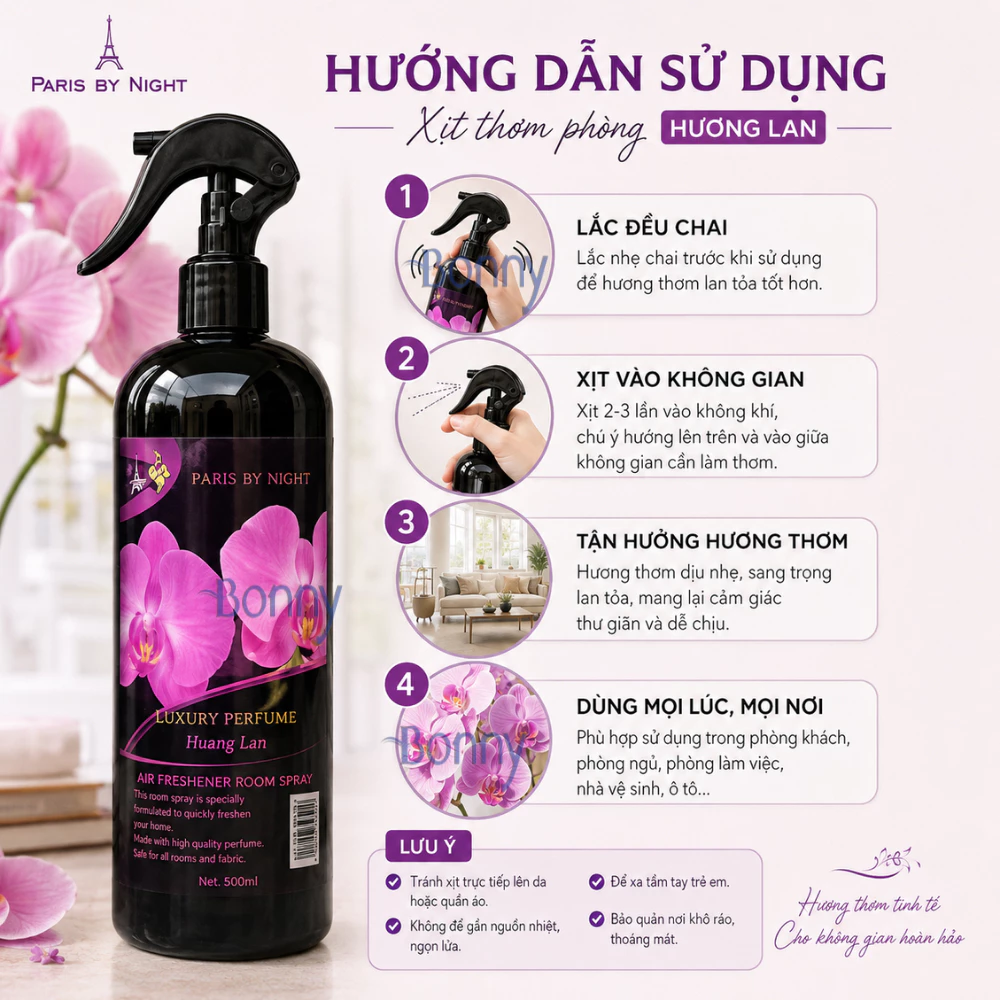 Nước hoa xịt thơm phòng Mr Fresh 600ml