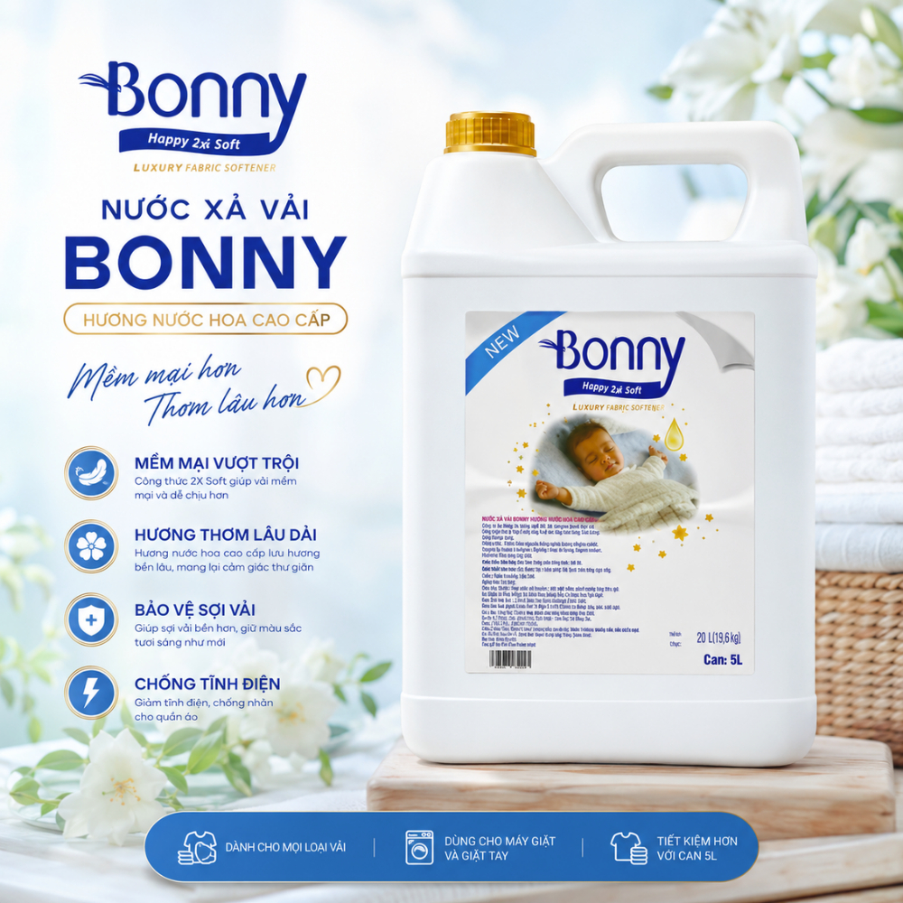 Can nước xả vải Bonny