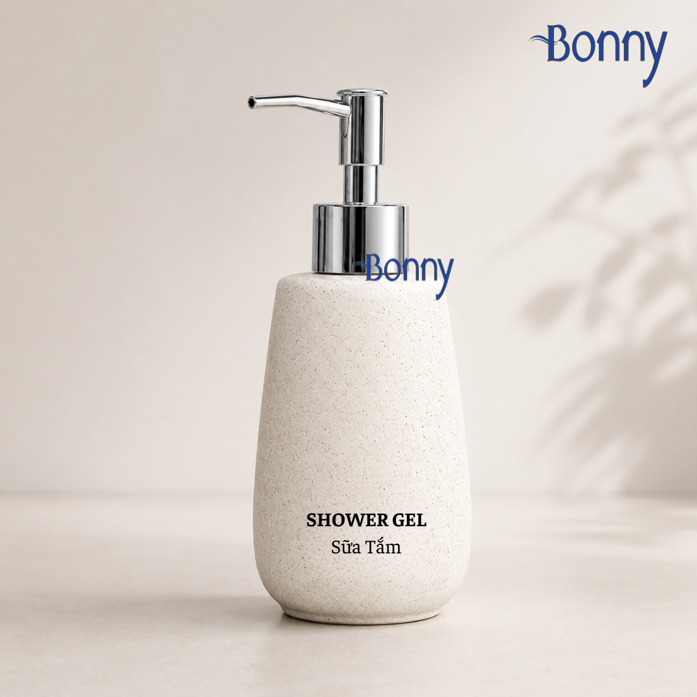 Bình dáng vuông vát cát trắng 320ml