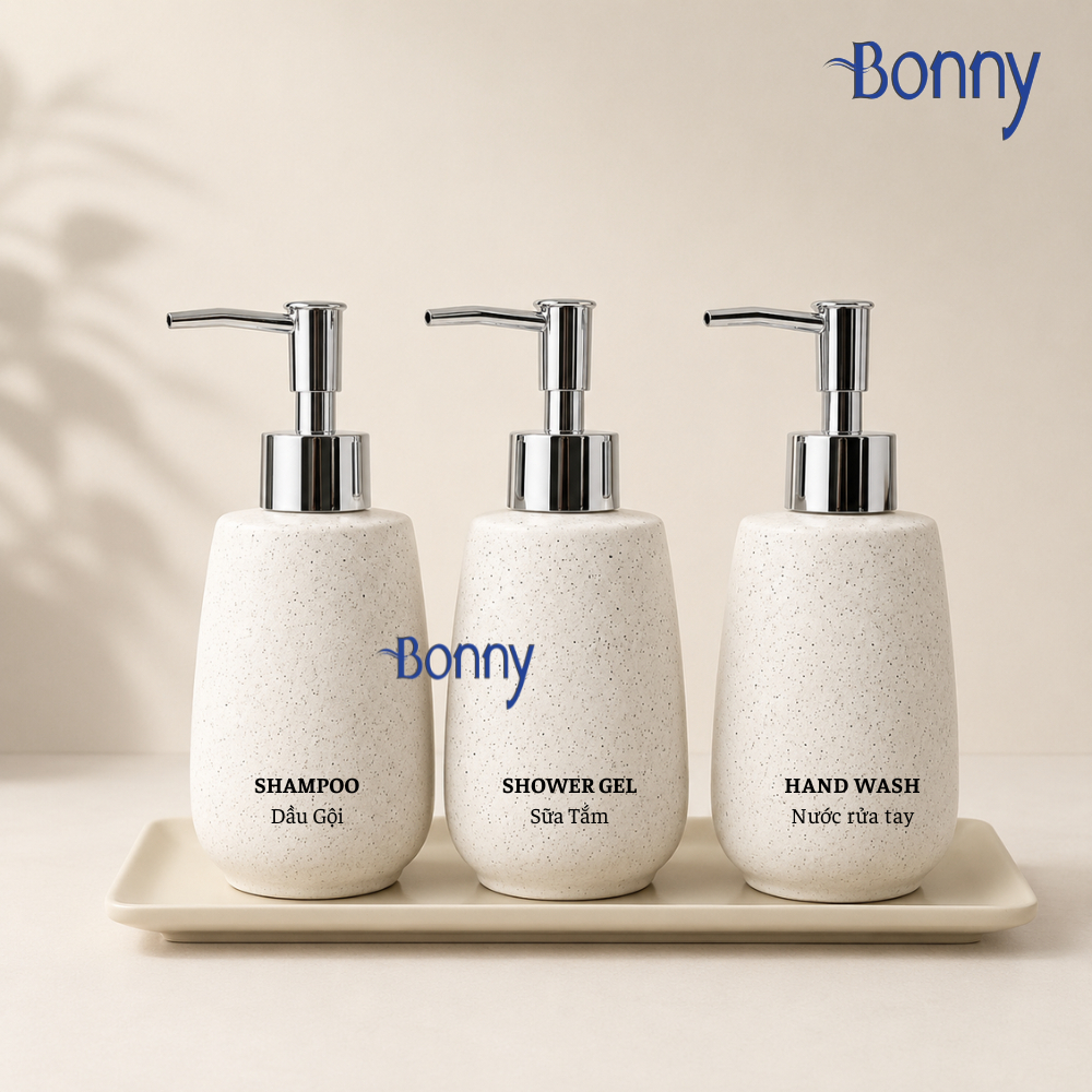 Bình dáng vuông vát cát trắng 320ml