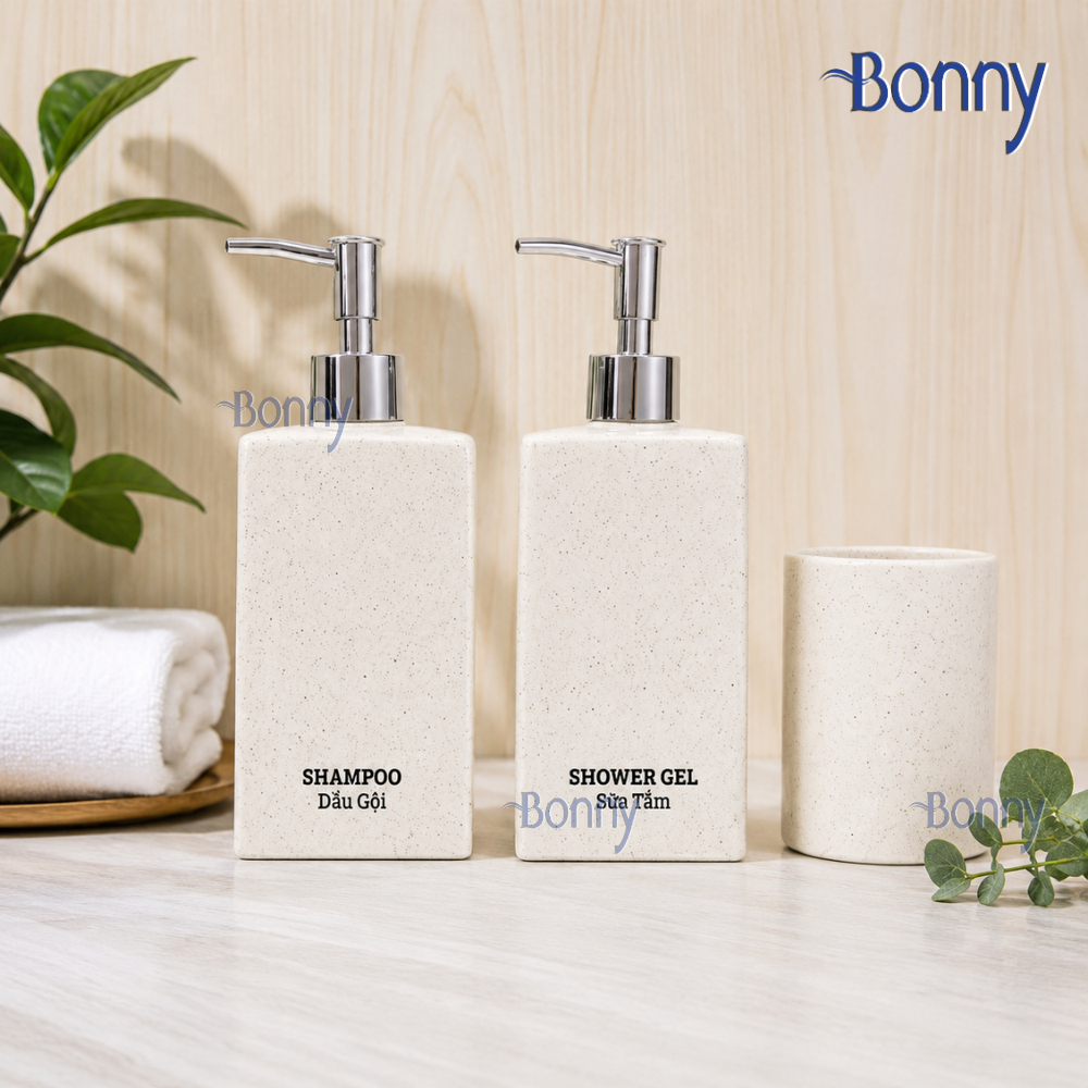 Bình dáng vuông cát trắng size đại 500ml