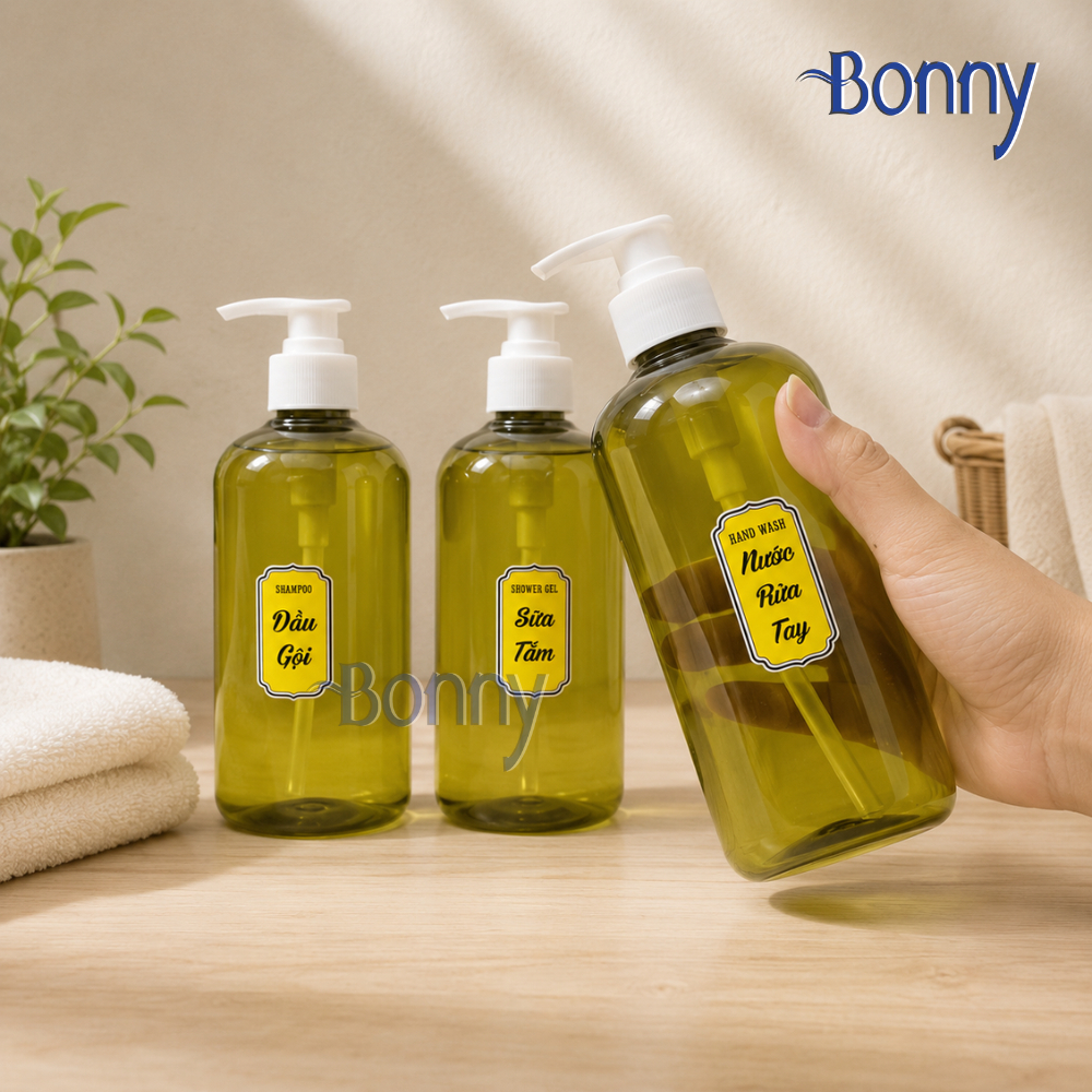 Chai chiết nhựa PP 500ml - Có dung dịch