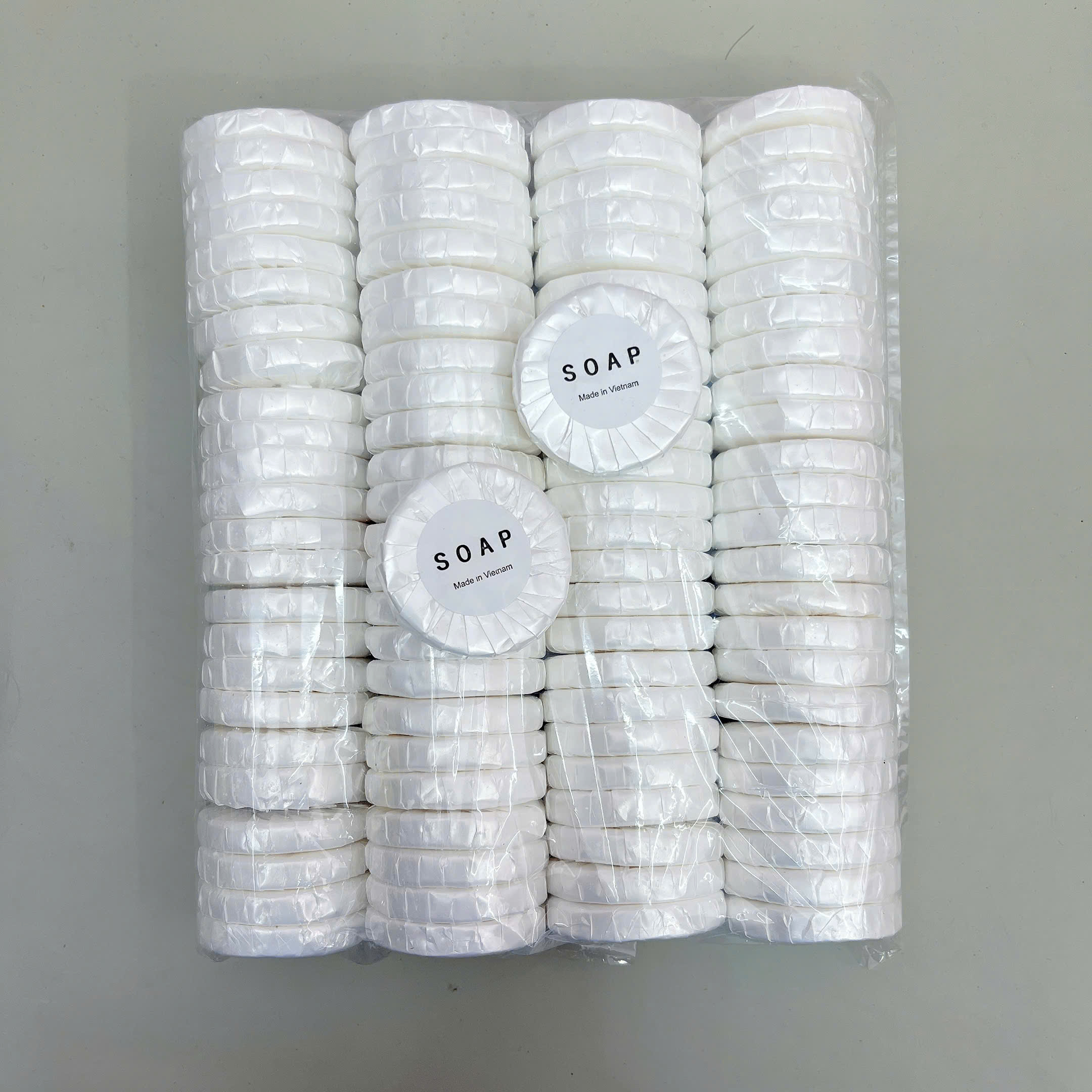 Bịch 50 Xà bông xếp tròn 10gam