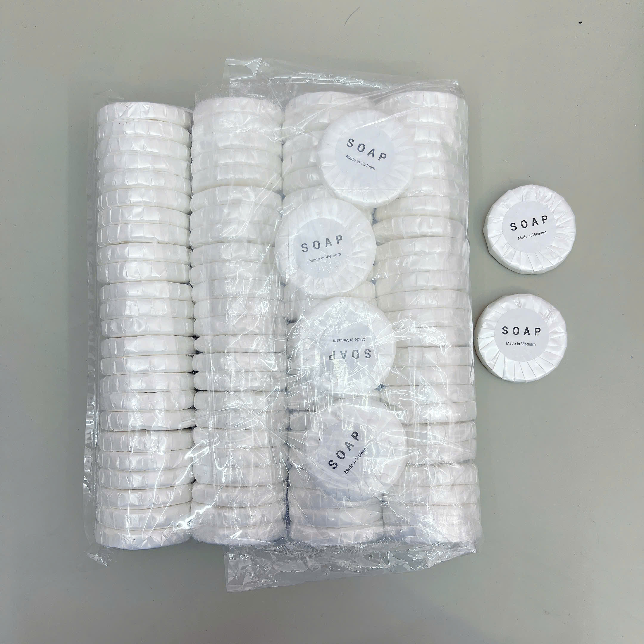 Bịch 50 Xà bông xếp tròn 10gam