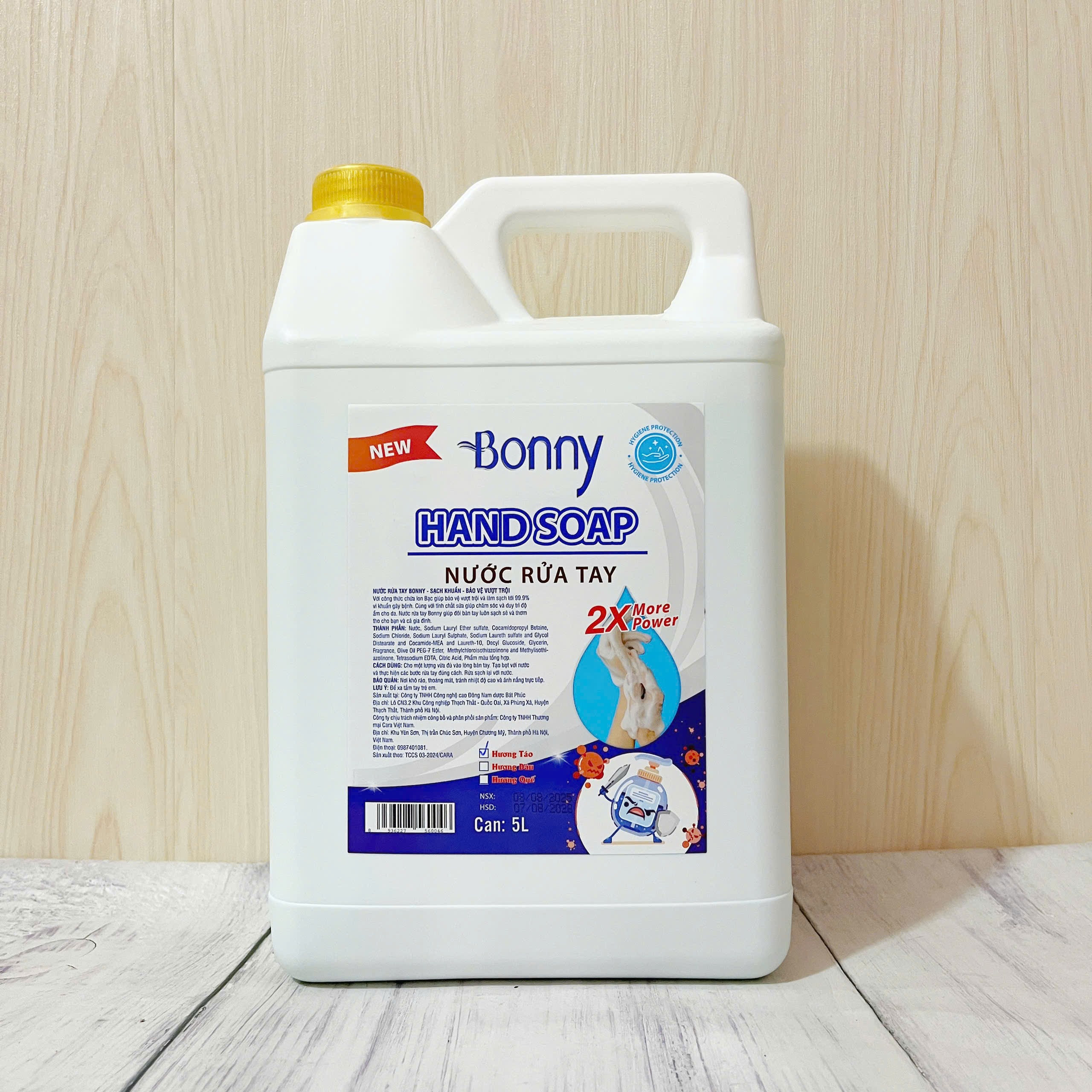 Can nước rửa tay Bonny