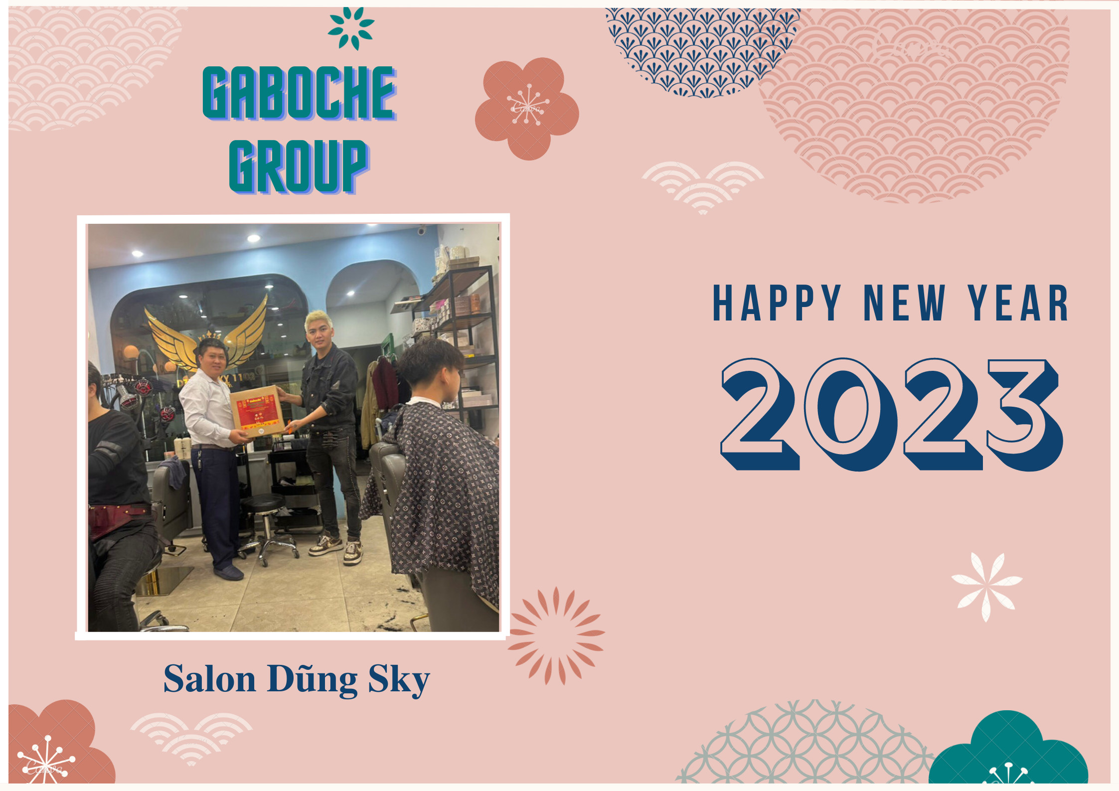 TRAO QUÀ  TRI ÂN SALON DŨNG SKY CHÀO MỪNG NĂM MỚI, QUÝ MÃO 2023