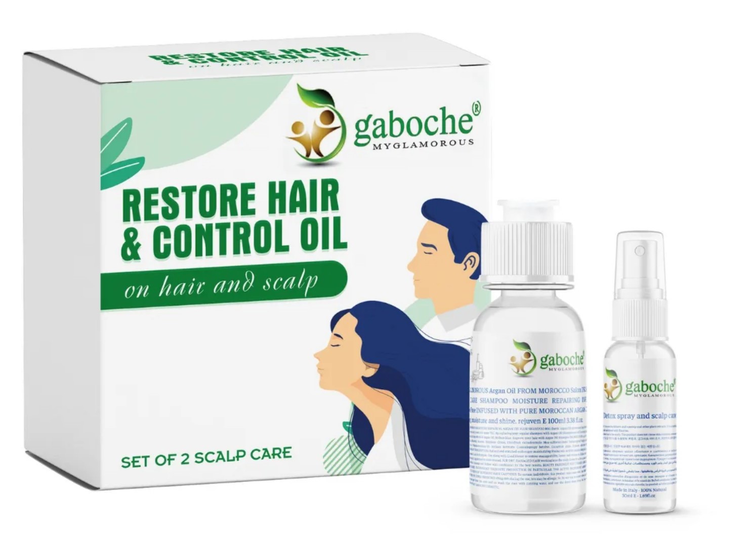 Bộ chăm sóc và dưỡng da đầu gaboche.