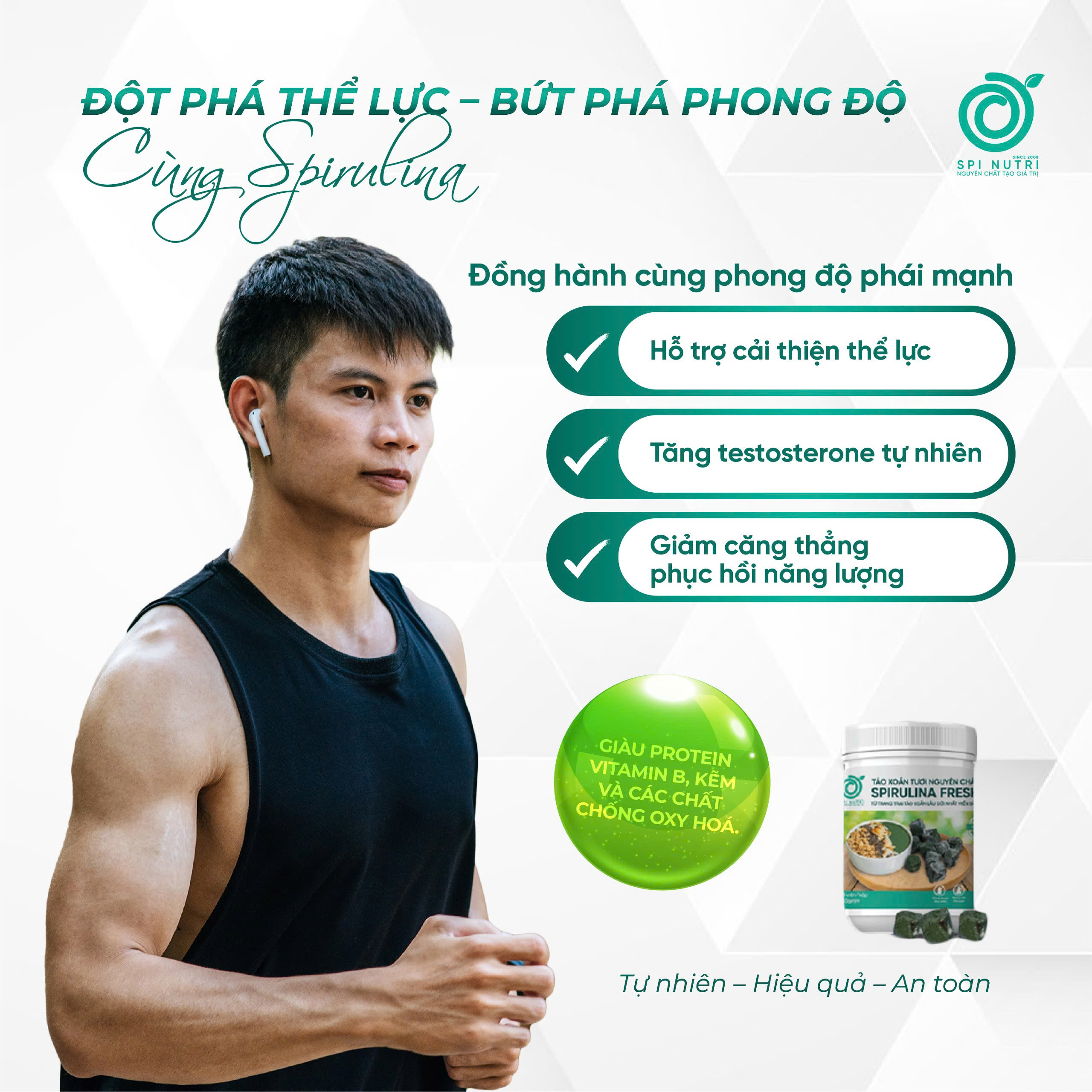 Tảo Xoắn và Phái Mạnh- Bí Quyết Tăng Cường Sinh Lực Tự Nhiên