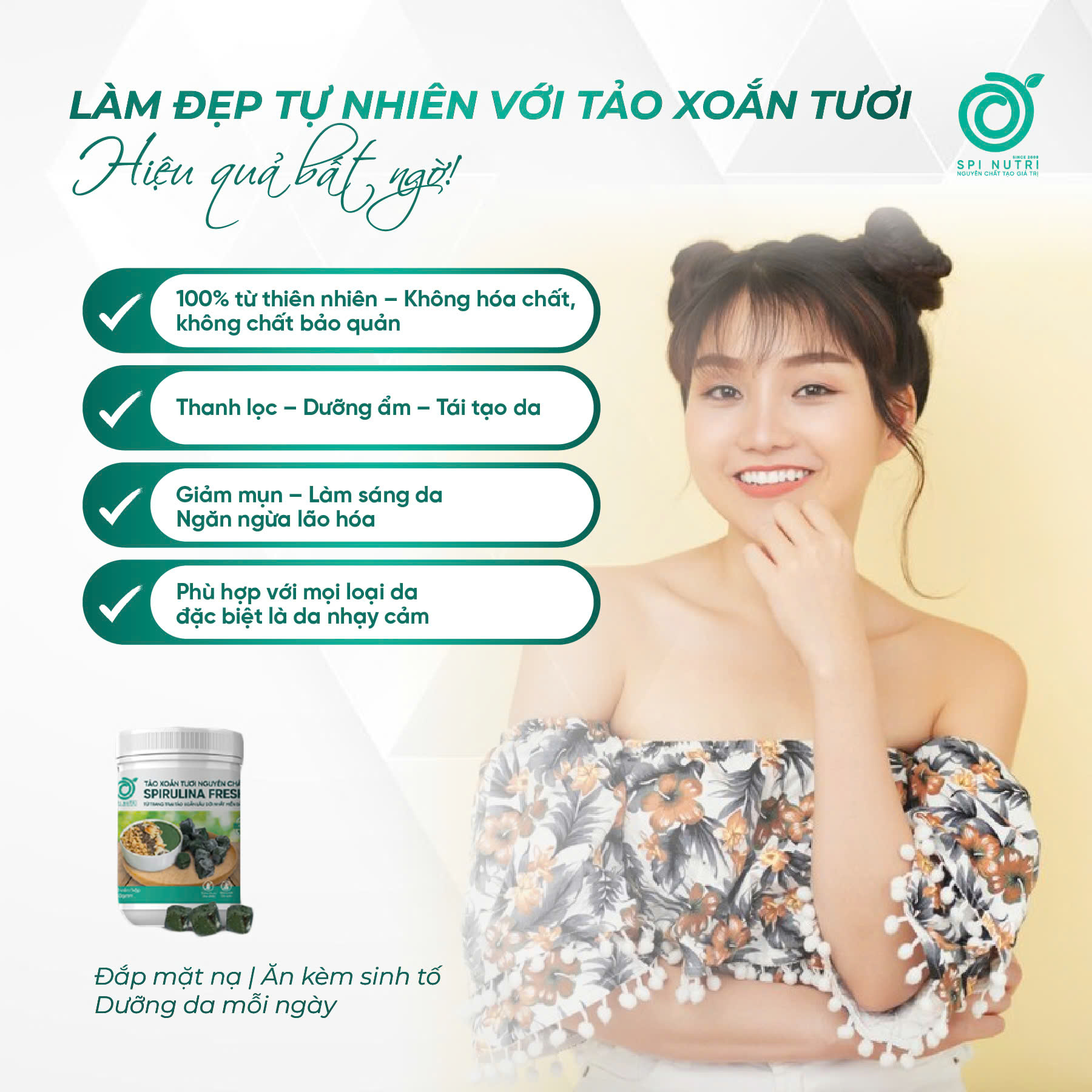 Làm đẹp tự nhiên với tảo xoắn tươi – Hiệu quả bất ngờ!