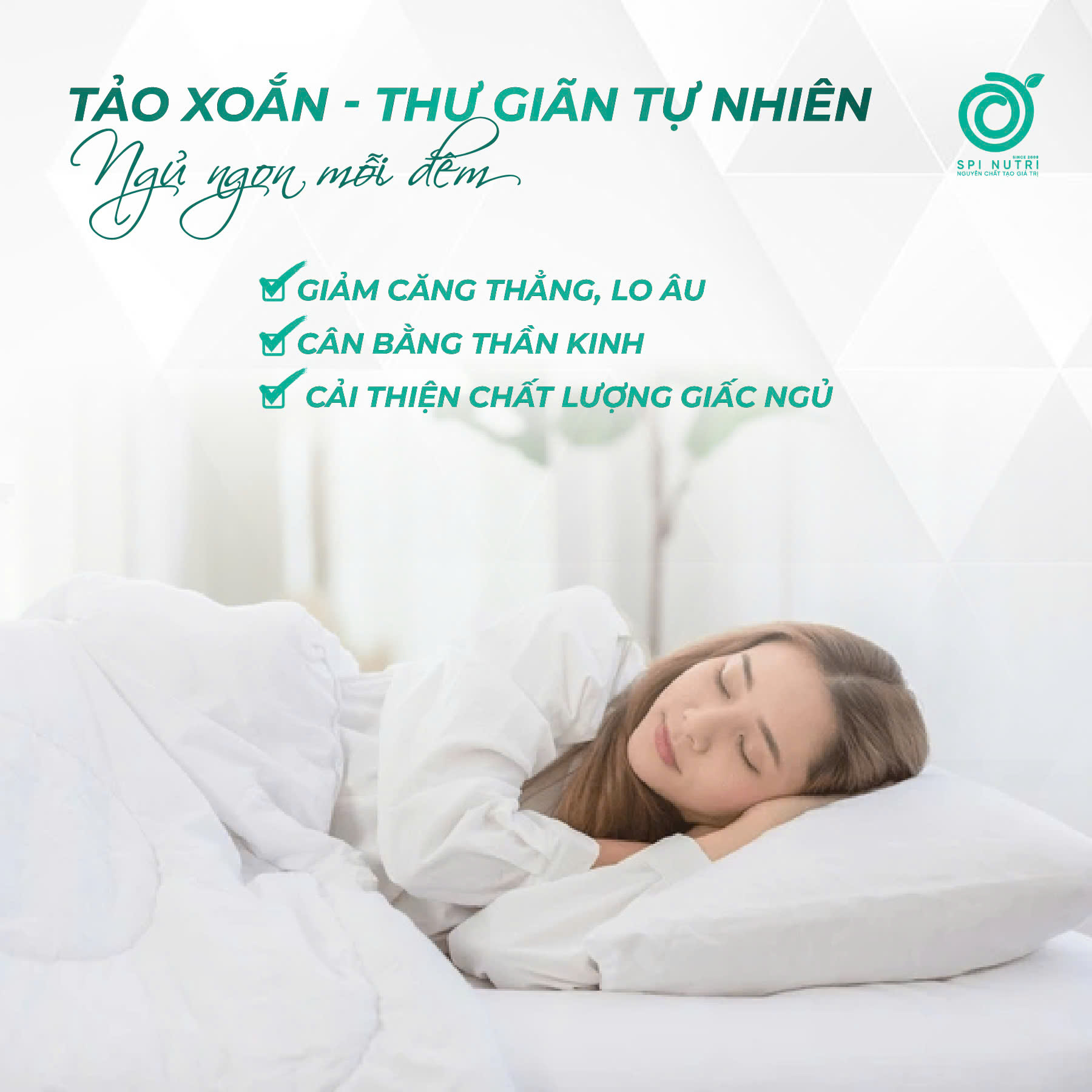 Tảo Xoắn Hỗ Trợ Giảm Căng Thẳng, Giúp Ngủ Ngon Tự Nhiên