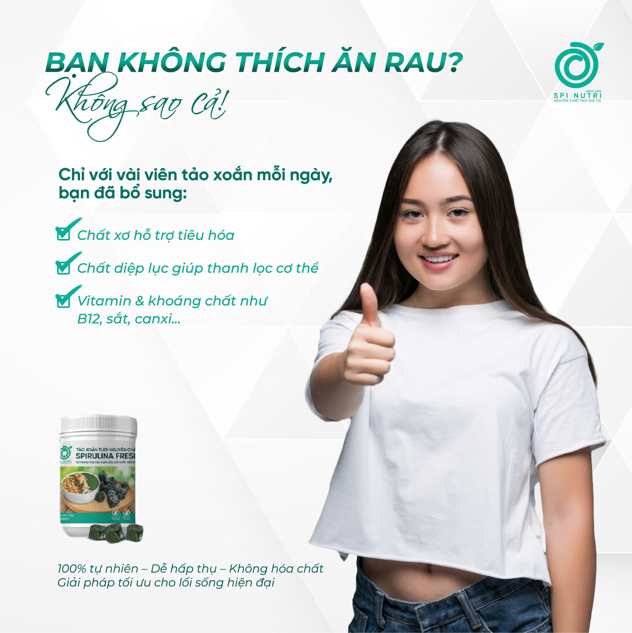 Tảo Xoắn – “Cứu tinh” cho người lười ăn rau xanh