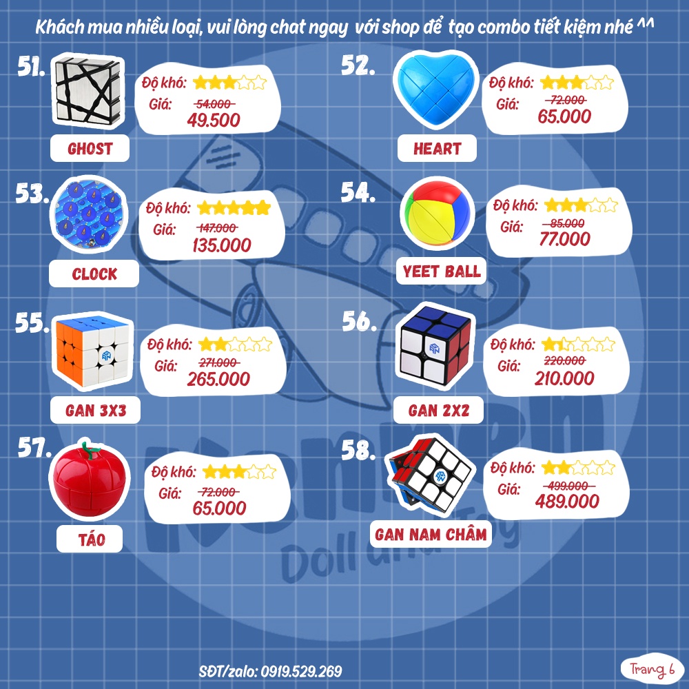 Rubik Rắn biến thể Magic Snake QiYi 24 - 36 - 72 chi tiết
