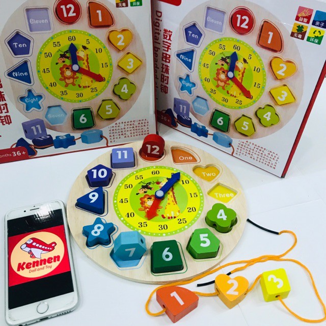 ĐỒNG HỒ 5in1 cho bé 1-3 tuổi LOẠI ĐẸP