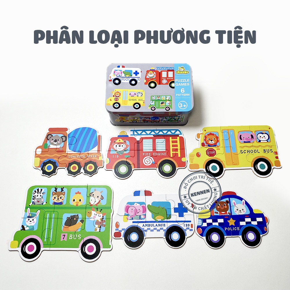 Siêu Ghép hình puzzle bản to cho bé 2+