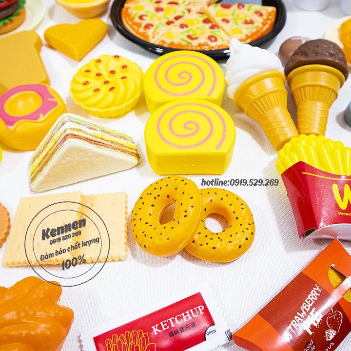 Bộ đồ chơi nấu ăn dimsum fastfood BBQ 88 chi tiết xịn đẹp