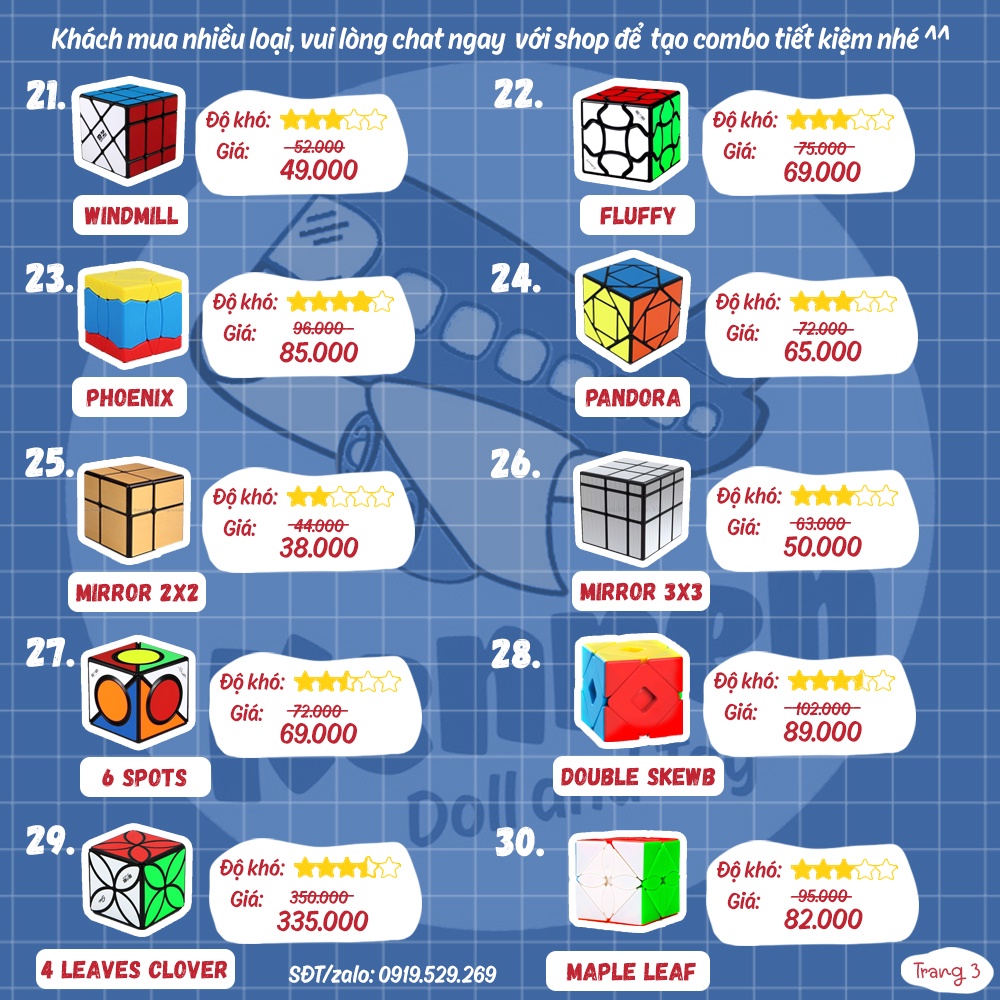 Rubik Rắn biến thể Magic Snake QiYi 24 - 36 - 72 chi tiết
