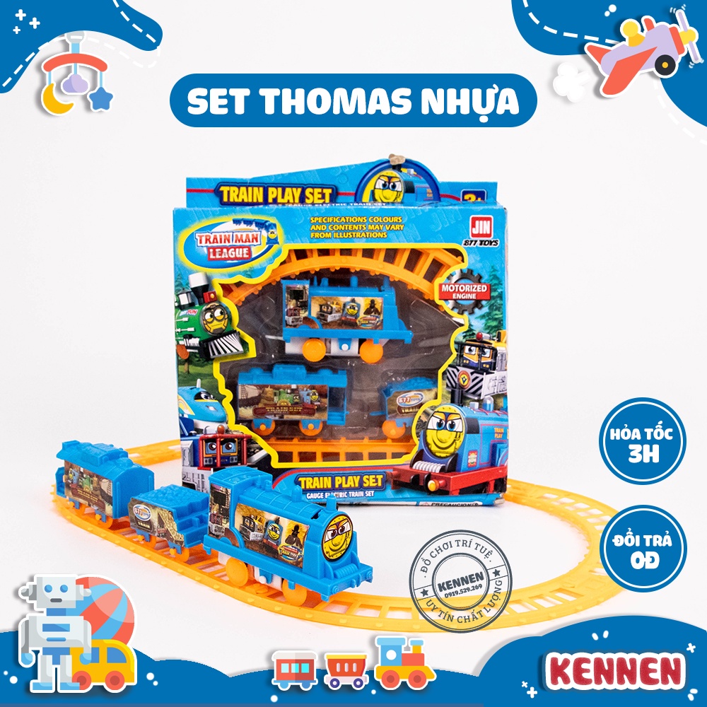 Đồ chơi đường ray tàu hỏa Thomas and friend 3 toa hàng đẹp (ảnh thật)