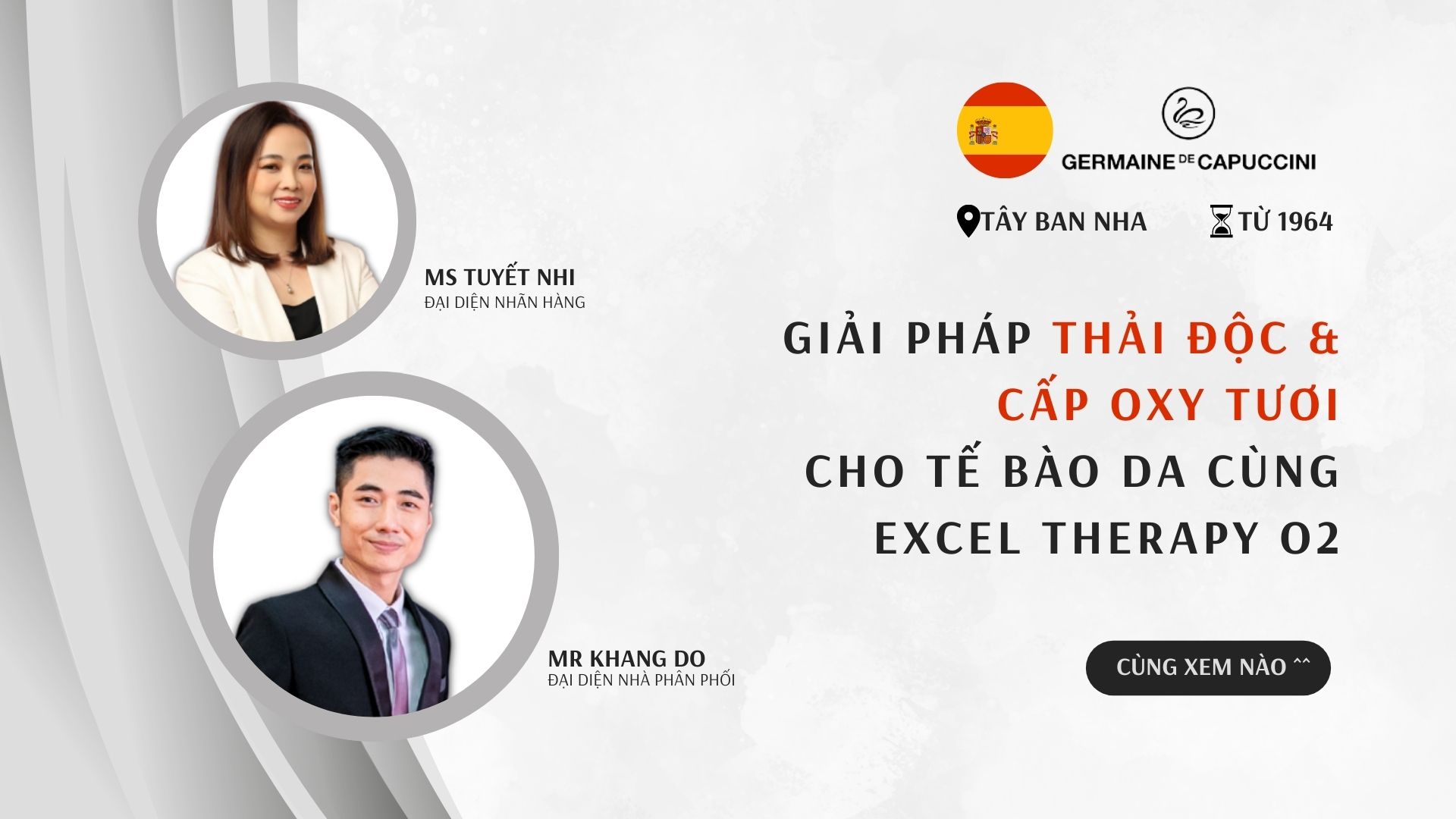 Giải pháp thải độc và cấp Oxy Tươi cho tế bào da cùng Excel Therapy Oxy (O2) - Germaine de Capuccini