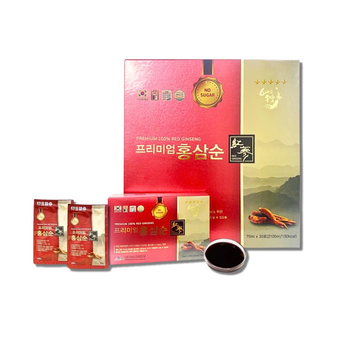 Nước Hồng Sâm Nguyên Chất Không Đường Daesan Premium 100% Red Ginseng