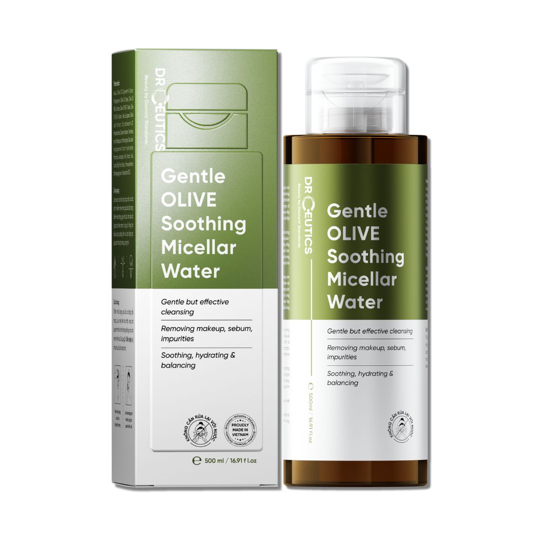 Nước Tẩy Trang Lợi Khuẩn DrCeutics Gentle Olive Soothing Micellar Water